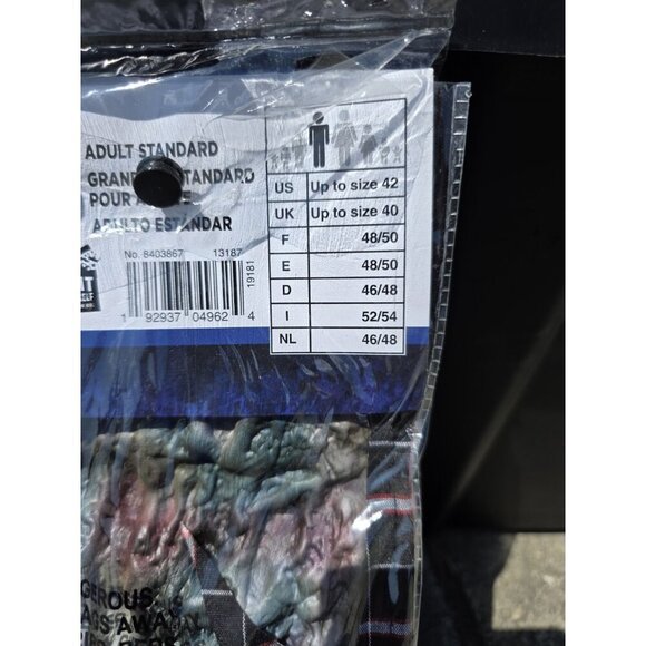 Dark Side Zombie 3D Guts Halloween Costume Shirt Adult Up To Size 42 Gore NEW - Picture 4 of 5